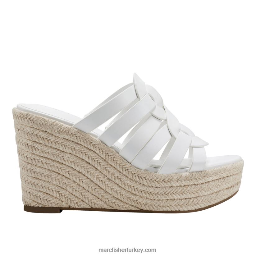 kadınlar cazzie espadrille kama sandalet Marc Fisher beyaz 8FVTXP240