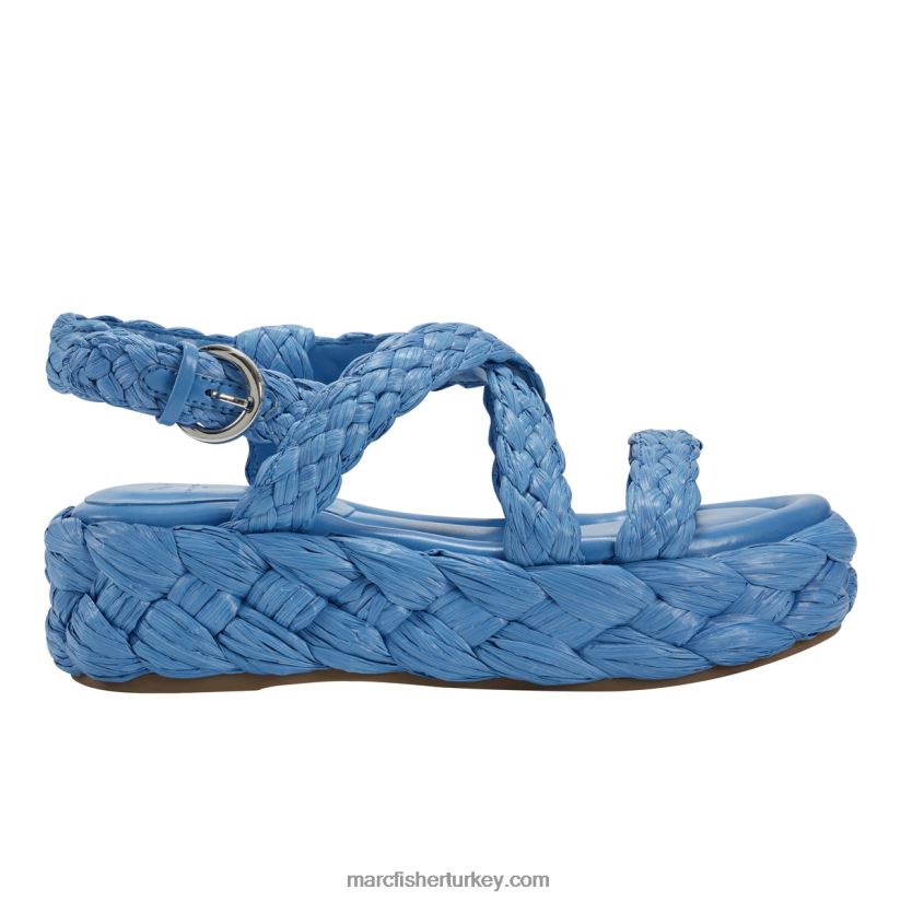 kadınlar genie espadril sandalet Marc Fisher mavi 8FVTXP229