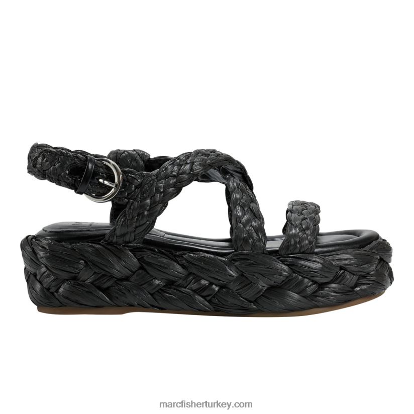 kadınlar genie espadril sandalet Marc Fisher siyah 8FVTXP204