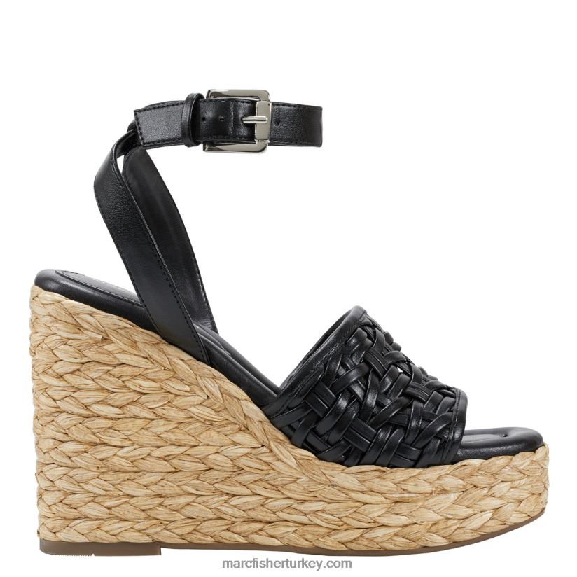 kadınlar godina espadrille kama sandalet Marc Fisher siyah 8FVTXP243