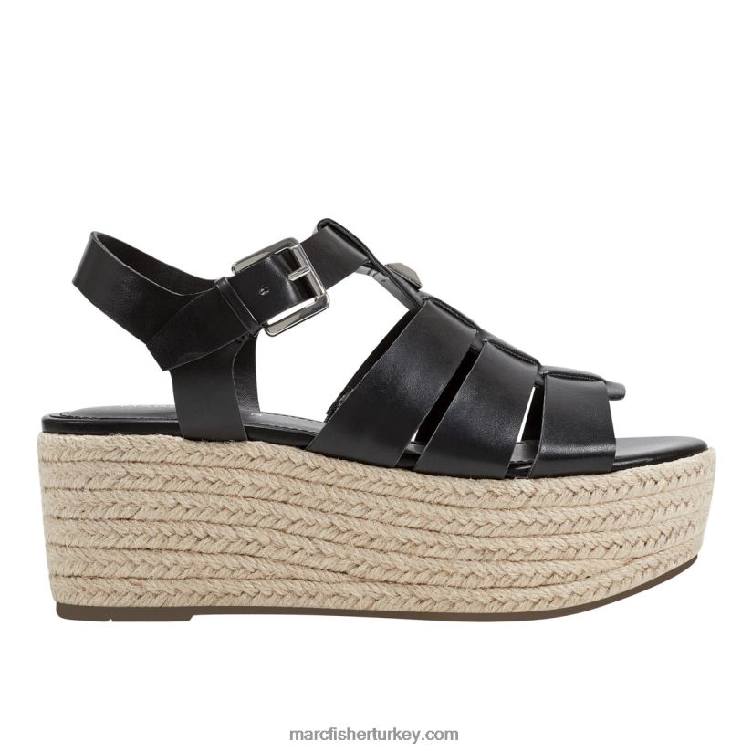 kadınlar jenila espadrille sandalet Marc Fisher siyah 8FVTXP218