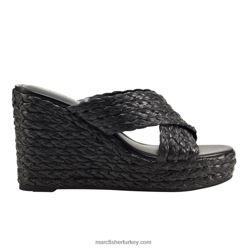 kadınlar lynn espadrille kama sandalet Marc Fisher siyah 8FVTXP228