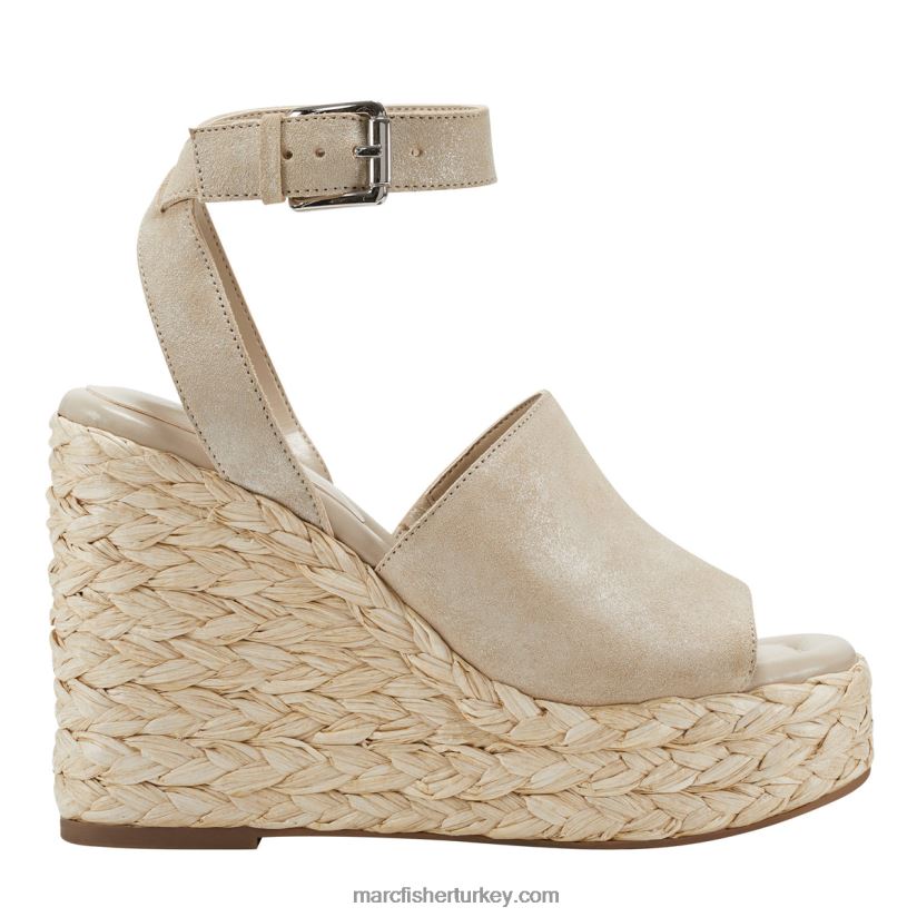 kadınlar nelly espadrille kama sandalet Marc Fisher şampanya ışıltısı 8FVTXP239