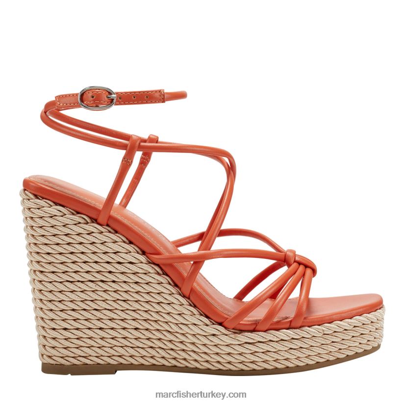 kadınlar zarah strappy espadrille kama sandalet Marc Fisher mandalina 8FVTXP247