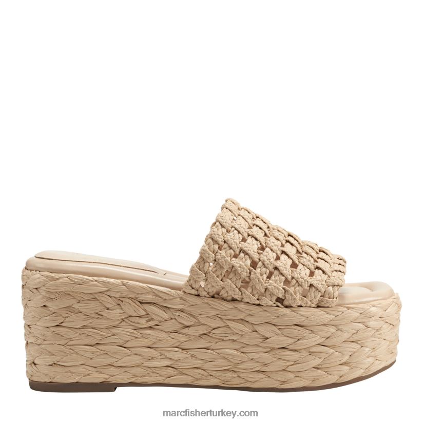 kadınlar priya espadrille platform terlik Marc Fisher doğal 8FVTXP252