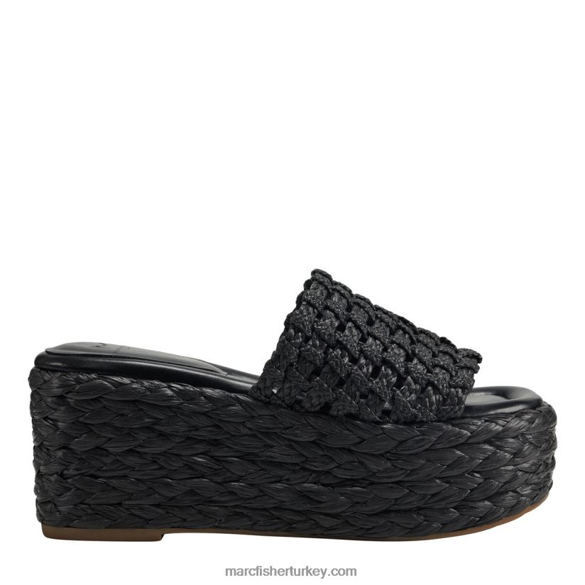 kadınlar priya espadrille platform terlik Marc Fisher siyah 8FVTXP226